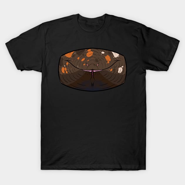 Calabar Burrowing Boa Mask T-Shirt by TwilightSaint